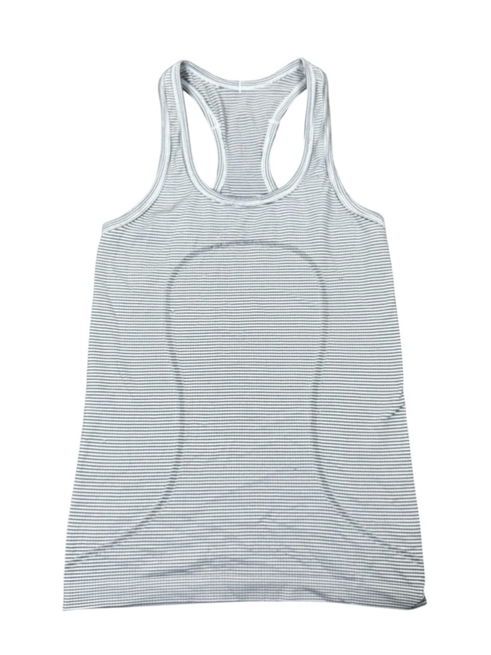 Lululemon Swiftly Tech White & Black Racerback Tank Top Women’s Size 4 Running